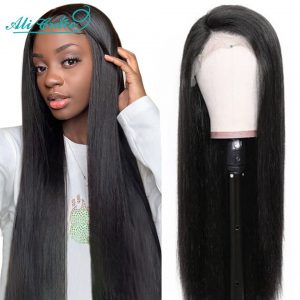Malaysian Straight Hair Wig 13x4 Pre-plucked Lace Frontal Human Hair Wigs with Baby Hair 100% Remy Hair 13x4 Straight Lace Wigs