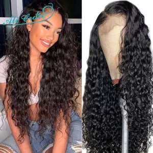 Ali Grace Wig Peruvian Water Wave Wig 13x4 Lace Front Human Hair Wigs with Baby Hair Water Wave Lace Front Wigs for Black Women