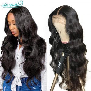Ali Grace Brazilian Body Wave Lace Front Wig 13x6 Pre-Plucked Human Hair Wigs with Baby Hair Natural Hairline Body Wave Hair Wig