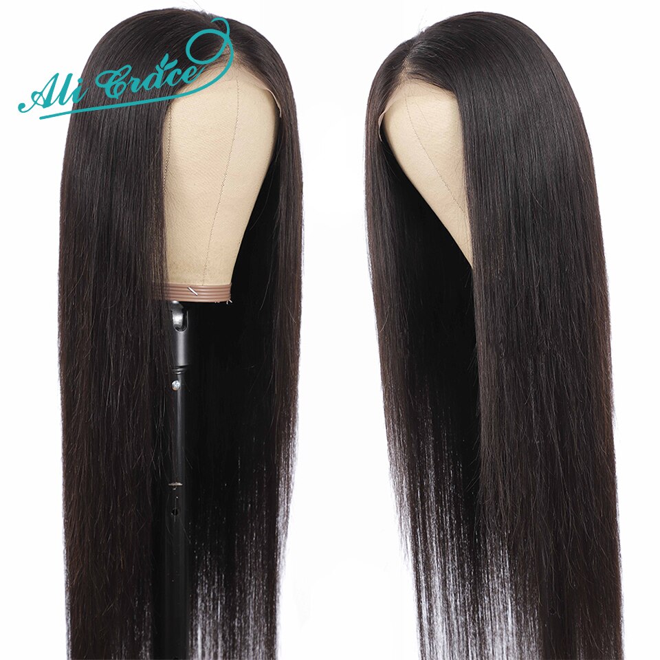 Ali Grace straight Wave 5x5 Lace Closure Wig Brazilian Closure Wig Human Hair Wigs 180% Full Density Pre-Plucked Lace Front Wigs - Image 3