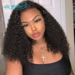 Ali Grace Curly Hair Wig 13x4 Lace Front Human Hair Wig 180% Density Medium 14 -20 inch Brazilian Kinky Curly Human Hair Wigs