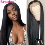Beaufox 13x4 Lace Front Wigs For Women Brazilian Straight Lace Front Human Hair Wigs Pre Plucked Hairline With Baby Hair Remy