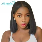 Ali Grace Bob Wigs Peruvian Straight Short Lace Front Wigs For Black Women Pre-Plucked Short Bob Lace Front Wigs With Baby Hair