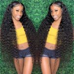 Cheapest Deep Wave Hd Lace Frontal Wig 250 Density Wet And Wavy Lace Front Huan Hair Wigs For Women T Part Curly Human Hair Wig
