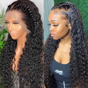 13x4 Brazilian Water Wave Lace Front Wig Human Hair Wigs For Black Women 30 Inch Wet And Wavy HD Loose Deep Wave Frontal Wig