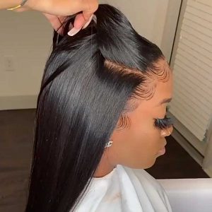 Straight Lace Front Wig 13X4 Hd Lace Frontal Wig Transparent Lace Front Human Hair Wigs Brazilian Bone Straight Human Hair Wigs