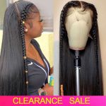 13X4 Hd Transparent Lace Frontal Wig 180% 30 Inch Striaght Lace Front Wig Brazilian Bone Straight Lace Front Human Hair Wigs