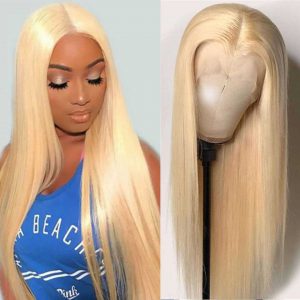 30 Inch Straight 613 Lace Front Wig Hd Lace Frontal Wig Blonde Straight Lace Front Human Hair Wigs T Part Brazilian Hair Wigs