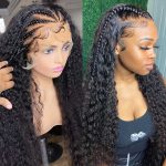 13X4 HD Lace Frontal Wig Deep Wave Wig 180% Wet And Wavy Deep Curly Lace Front Human Hair Wig Brazilian Deep Wave Frontal Wig