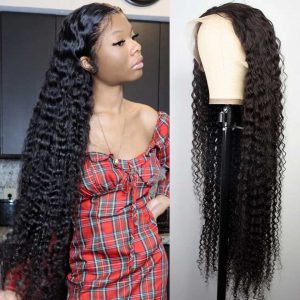 28 30 Inch Loose Deep Wave Frontal Wigs For Black Women Human Hair Curly 13x4 Brazilian Wet And Wavy Water Wave Lace Front Wig
