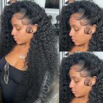 30 Inch Curly Human Hair Wig Deep Wave Frontal Wigs For Black Women Brazilian 13x4 HD Wet And Wavy Water Wave Lace Front Wig