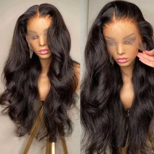 Body Wave Lace Front Wig 30 Inch Human Hair for Black Women Pre Plucked With Baby Hair Brazilian Remy 13x4 Hd Lace Frontal Wigs