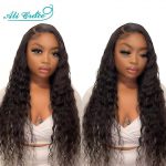 Brazilian Loose Wave Lace Frontal Human Hair Wigs 13X4 Lace Wig with Baby Hair 180% Density Ali Grace Human Hair for Black Women