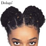 Afro Kinky Curly 360 Lace Frontal Closure Pre Plucked With Baby Hair Brazilian Remy Human Hair Dolago Hair Products