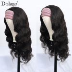 Body Wave Headband Wig Human Hair Wigs With Headband Attached 30 inches Brazilian Wavy Hair Wigs Human Hair For Women Head Band