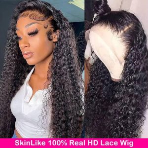 13x4 13x6 HD Lace Frontal Wig Curly 250% Density Lace Front Human Hair Wigs Invisible HD Lace Melt Skin 5x5 HD Closure Wig