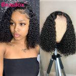 Beaufox Curly Bob Lace Front Wigs For Women Lace Front Human Hair Wigs Lace Closure Wig Brazilian Curly Wig Human Hair Remy