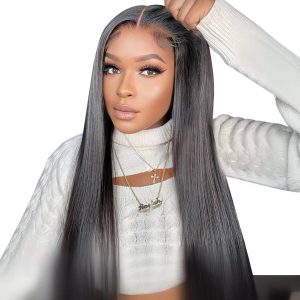 Beaufox Lace Front Human Hair Wigs Pre Plucked Brazilian Water Wave Lace Wigs For Black Women Remy Hair Wigs With Baby Hair