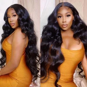 180% Transparent Lace Wigs 30 Inch Body Wave human hair Wigs Wavy Huamn Hair lace frontal Wigs T Part Brazilian Body Wave Wig