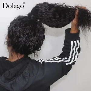 Curly 360 Lace Frontal Wig Deep Wave Glueless Pre Plucked Full Lace Human Hair Wigs For Women Lace Front Human Hair Wigs Dolago