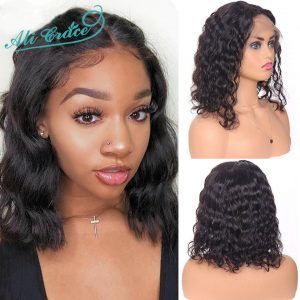 Ali Grace Loose Wave Lace Front Wig 13x4 Loose Bob Wig with Baby Hair 8-14inch Short Brazilian Loose Wave Human Hair Lace Wigs