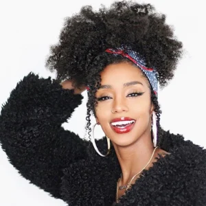 Afro Kinky Curly Ponytail Remy Hair Pieces For Women Natural Black Clip In Ponytails Drawstring 100% Human Hair Dolago Products