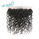 ALI GRACE Brazilian Natural Wave Lace Frontal Middle Part Free Part Frontal Remy Human Hair 13x4 Ear To Ear Lace Closure