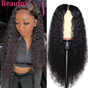 360 Lace Frontal Wigs Brazilian Water Wave Lace Front Human Hair Wigs 150% Pre Plucked Remy Lace Wig Beaufox