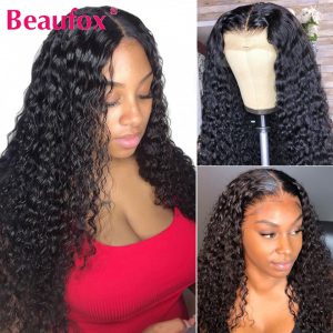 Brazilian Water Wave 360 Lace Frontal Wigs Lace Frontal Human Hair Wigs Pre Plucked With Baby Hair Remy Lace Wig 150% Beaufox