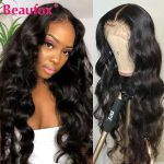 Beaufox T Part Wig Human Hair Lace Wig For Women Malaysian Body Wave Lace Front Human Hair Wigs Remy PrePlucked Wig Hairline