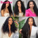 Beaufox Water Wave Lace Front Wig Human Hair Lace Frontal Wigs Curly Human Hair Wigs For Women Glueless Malaysian Lace Wigs