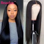 Beaufox T Part Lace Wig Human Hair Wigs For Women Brazilian Straight Lace Wigs Human Hair Lace Part Wig Remy Brazilian Hair Wig