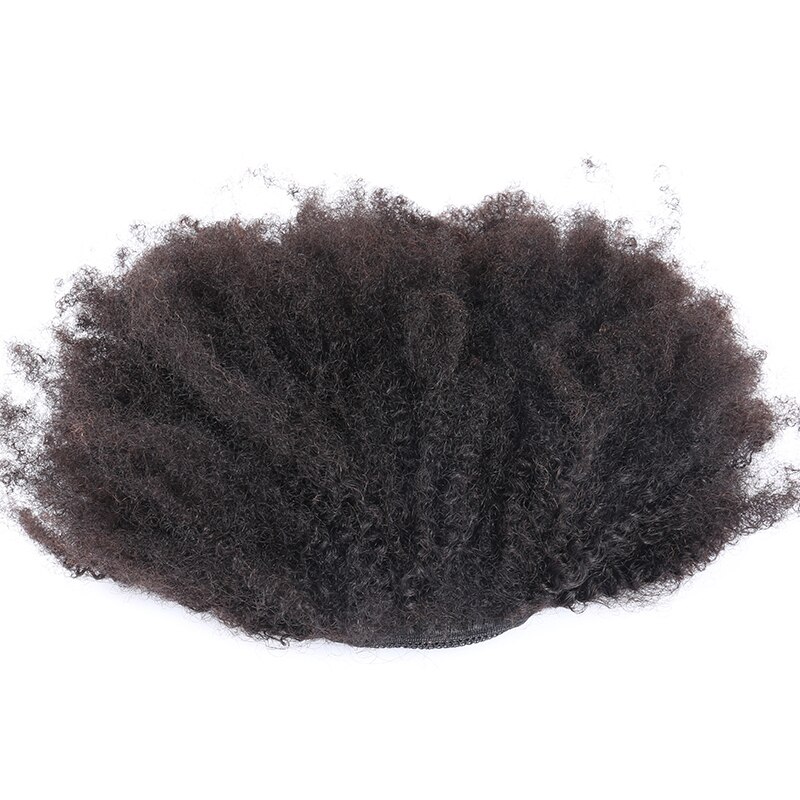 Afro Kinky Curly Ponytails For Women Peruvian 100% Human Hair Clip In Hair Extension Natural Black Dolago Remy Hair Products - Image 5
