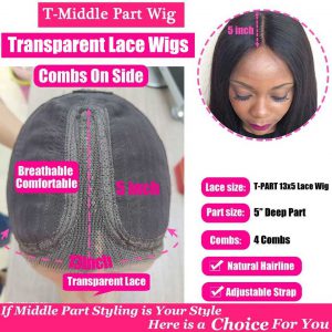 200 Density Deep Wave Frontal Wig HD Lace Frontal Wig Transparent Wet And Wavy Lace Front Human Hair Wigs T Part Deep Wave Wig