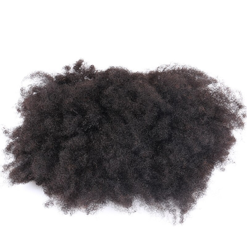 Afro Kinky Curly Ponytails For Women Peruvian 100% Human Hair Clip In Hair Extension Natural Black Dolago Remy Hair Products - Image 6